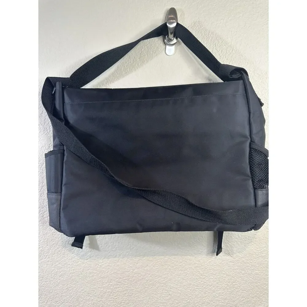 Skip Hop Baby Swift Messenger Diaper Bag Changing Pad Stroller Strap Black NEW